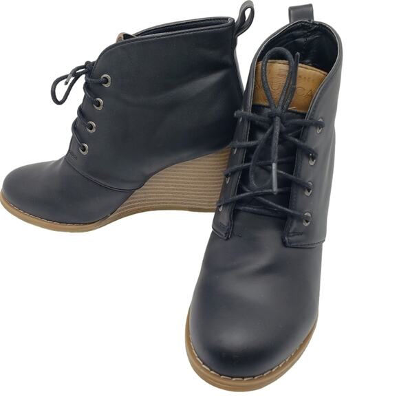 Nautica Heeled Ankle Booties Black Size 5.5 - Picture 2 of 9